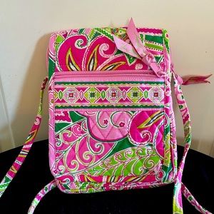 Vera Bradley pink mini hipster
